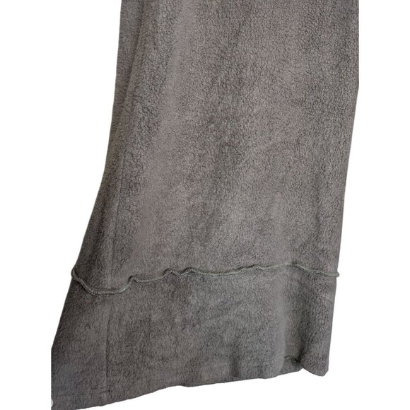 Bryn Walker Terry Fleece Pull On Wide Leg Crop Pant Medium Culotte Bohemian Boho - Picture 2 of 8